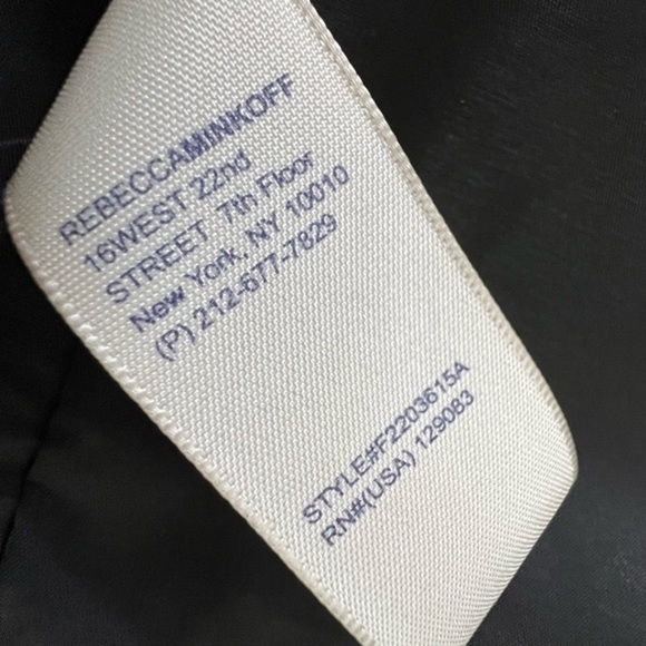 Rebecca Minkoff brown goatskin leather moto jacket size Large - Picture 9 of 10